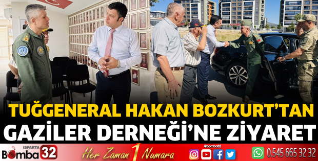 Tuğgeneral Hakan Bozkurt’tan Gaziler Derneği’ne Ziyaret
