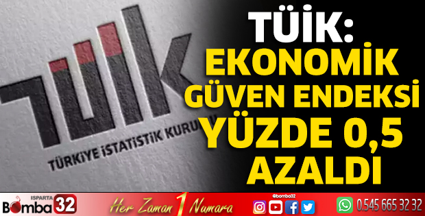 TÜİK: Ekonomik güven endeksi yüzde 0,5 azaldı