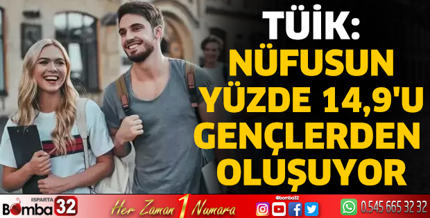 TÜİK: Nüfusun yüzde 14,9'u gençlerden oluşuyor