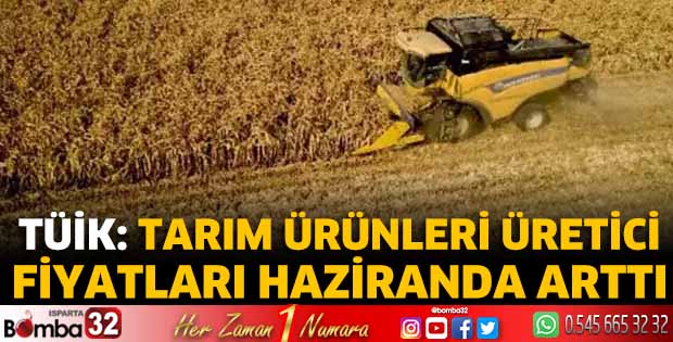TÜİK: Tarım ürünleri üretici fiyatları haziranda arttı