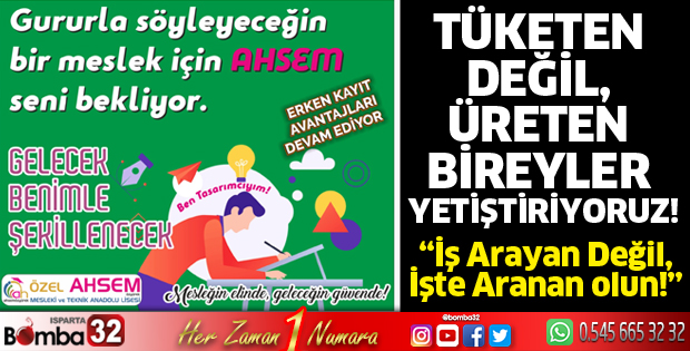 Tüketen değil, üreten bireyler yetiştiriyoruz