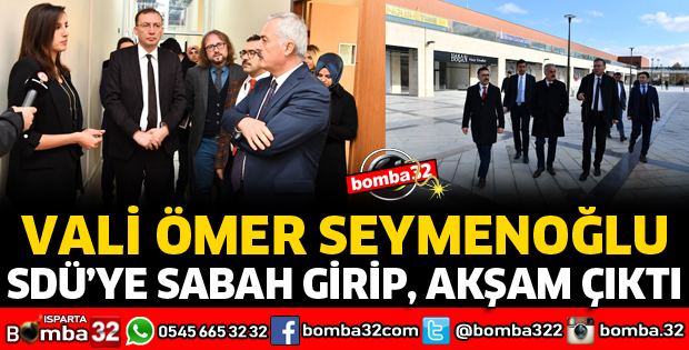 TÜM GÜNÜNÜ SDÜ'YE AYIRDI