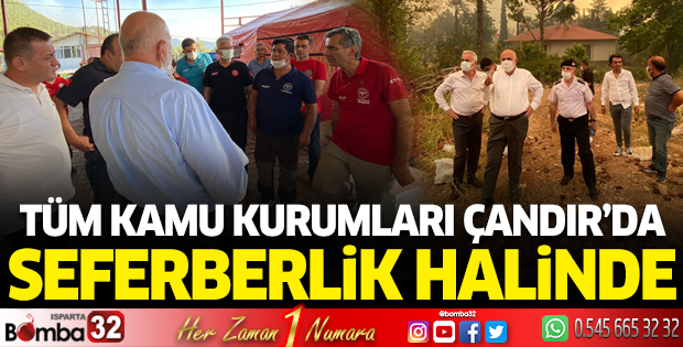 Tüm kamu kurumları Çandır'da seferberlik halinde