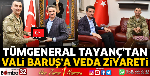 Tümgeneral Tayanç'tan veda ziyareti