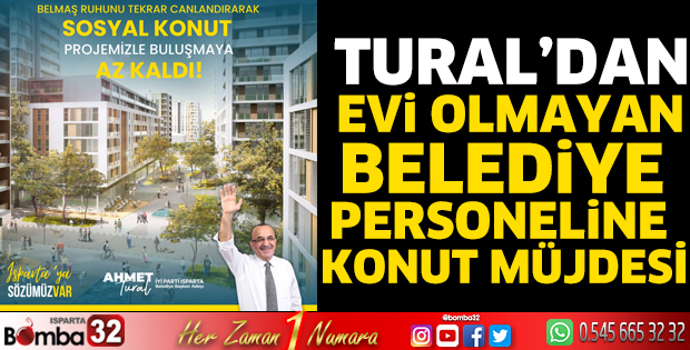Tural’dan evi olmayan belediye personeline konut müjdesi