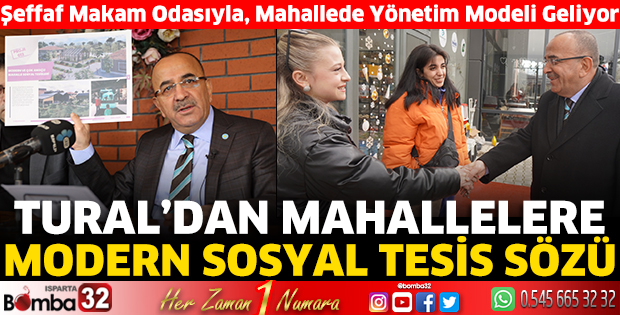 Tural’dan mahallelere modern sosyal tesis sözü 
