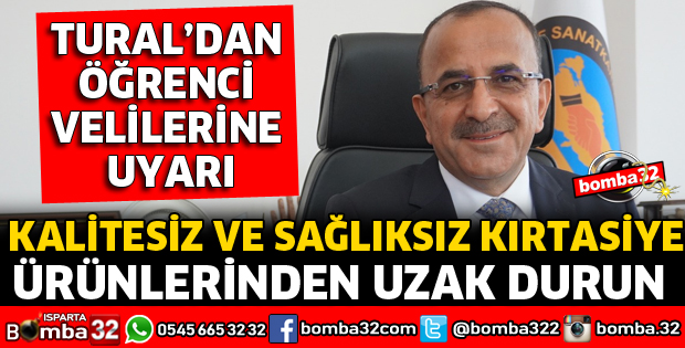 TURAL’DAN ÖĞRENCİ VELİLERİNE UYARI