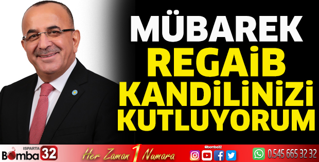 Tural'dan Regaib kandili mesajı