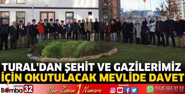 Tural'dan şehit ve gazilerimiz için okutulacak mevlide davet