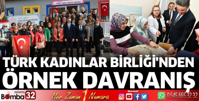 Türk Kadınlar Birliği'nden örnek davranış