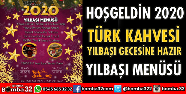 TÜRK KAHVESİ YILBAŞI GECESİNE HAZIR