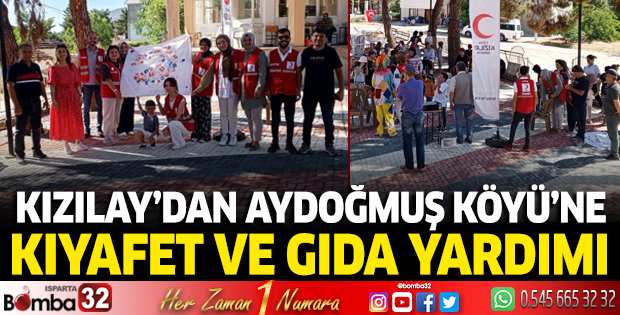 Türk Kızılay'dan Aydoğmuş Köyü'ne Kıyafet ve Gıda Yardımı