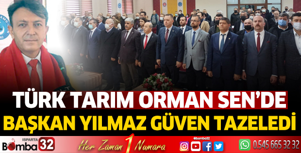 Türk Tarım Orman Sen’de Başkan Yılmaz Güven Tazeledi