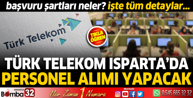 Türk Telekom Isparta'da personel alımı yapacak