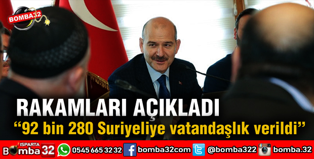 TÜRK VATANDAŞLIĞI VERİLEN SURİYELİ SAYISI AÇIKLANDI