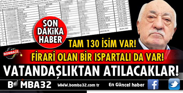 TÜRK VATANDAŞLIĞINDAN ATILACAKLAR!