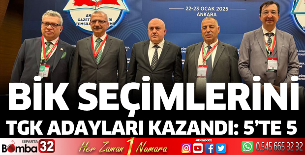 Türkiye Gazeteciler Konfederasyonu adayları kazandı