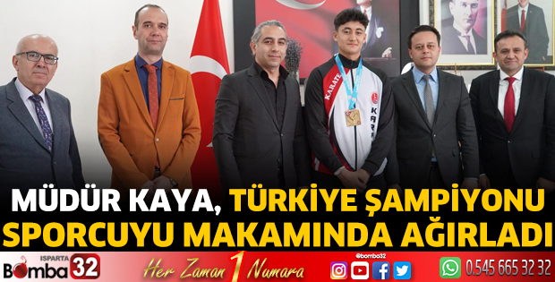 Türkiye şampiyonunu makamında ağırladı