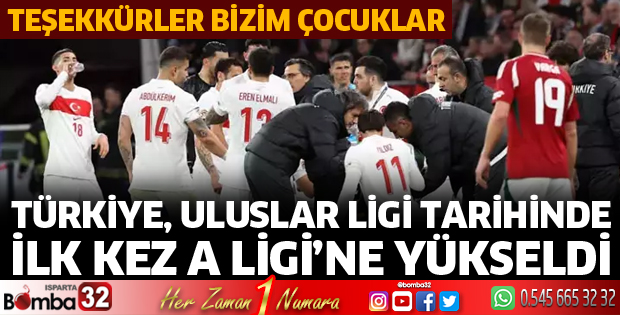 Türkiye, Uluslar Ligi tarihinde ilk kez A Ligi’ne yükseldi