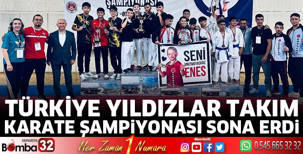 Türkiye Yıldızlar Takım Karate şampiyonası sona erdi
