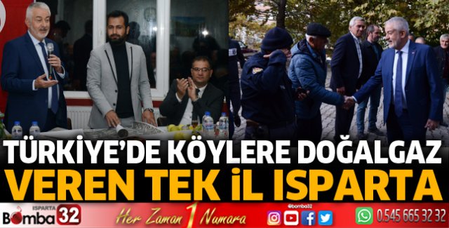 Türkiye’de köylere doğalgaz veren tek il Isparta