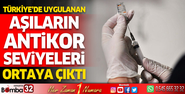 Türkiye’de uygulanan aşıların antikor seviyeleri ortaya çıktı