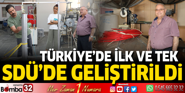 Türkiye'de ilk ve tek... SDÜ'de geliştirildi!