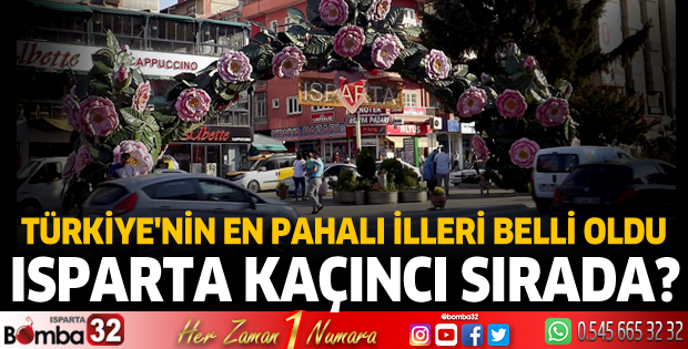 Türkiye'nin en pahalı illeri belli oldu
