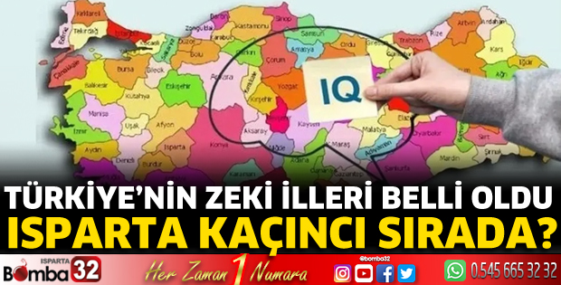 Türkiye'nin en zeki illeri belli oldu