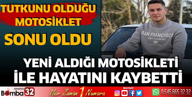 Tutkunu olduğu motosiklet sonu oldu