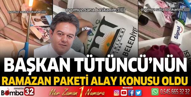 Tütüncü’nün Ramazan paketi alay konusu oldu