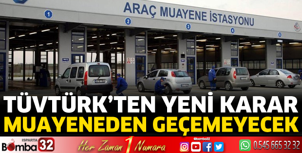 TÜVTÜRK'ten yeni karar