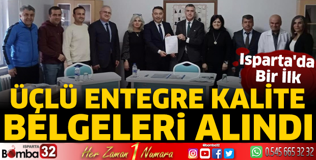 Üçlü Entegre Kalite Belgeleri alındı
