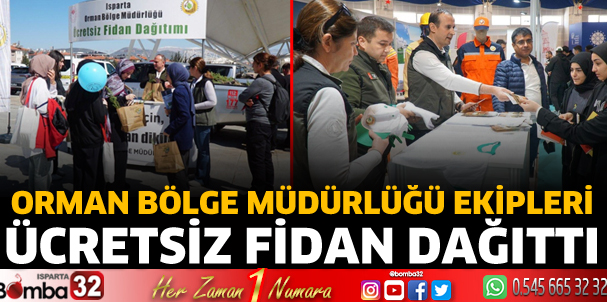 Ücretsiz fidan dağıttılar