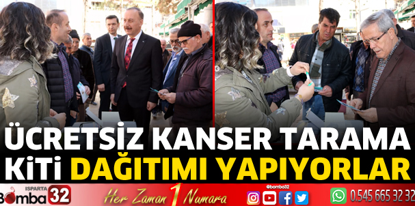 Ücretsiz kanser tarama kiti dağıtıyorlar 