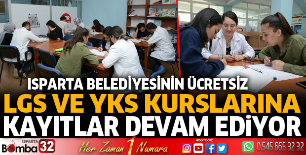 Ücretsiz LGS ve YKS kurslarına kayıtlar devam ediyor