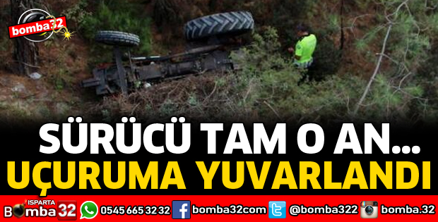 UÇURUMA YUVARLANDI