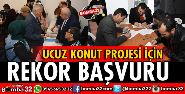 UCUZ KONUT PROJESİ İÇİN REKOR BAŞVURU