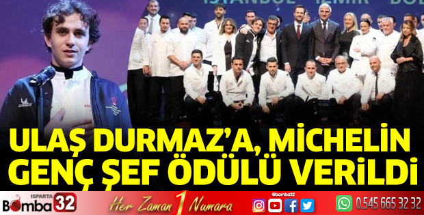 Ulaş Durmaz’a Michelin Genç Şef Ödülü
