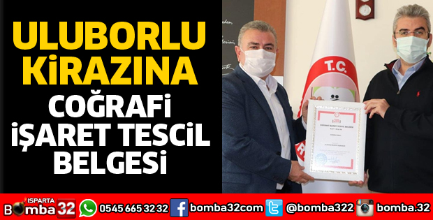 ULUBORLU KİRAZINA COĞRAFİ İŞARET TESCİL BELGESİ