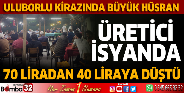 Uluborlu kirazında büyük hüsran