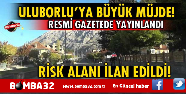 ULUBORLU'YA MÜJDE VAR 