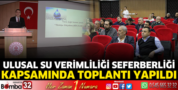 Ulusal Su Verimliliği Seferberliği kapsamında toplantı yapıldı