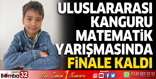 Uluslararası Kanguru Matematik yarışmasında finale kaldı