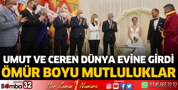 Umut ve Ceren dünya evine girdi