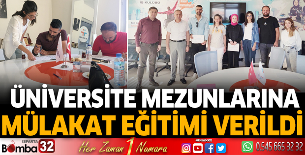 Üniversite mezunlarına mülakat eğitimi verildi