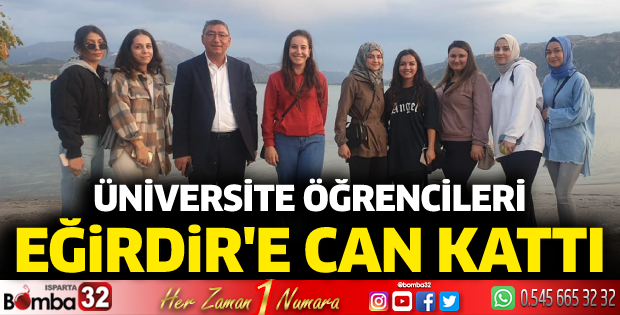 Üniversite öğrencileri Eğirdir'e can kattı