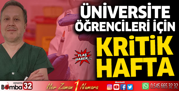 Üniversite öğrencileri için aşıda kritik hafta