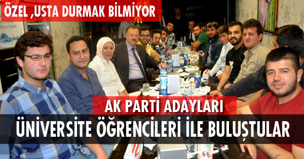 ÜNİVERSİTE ÖĞRENCİLERİ İLE BULUŞTULAR 