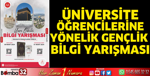 Üniversite öğrencilerine yönelik Gençlik Bilgi Yarışması